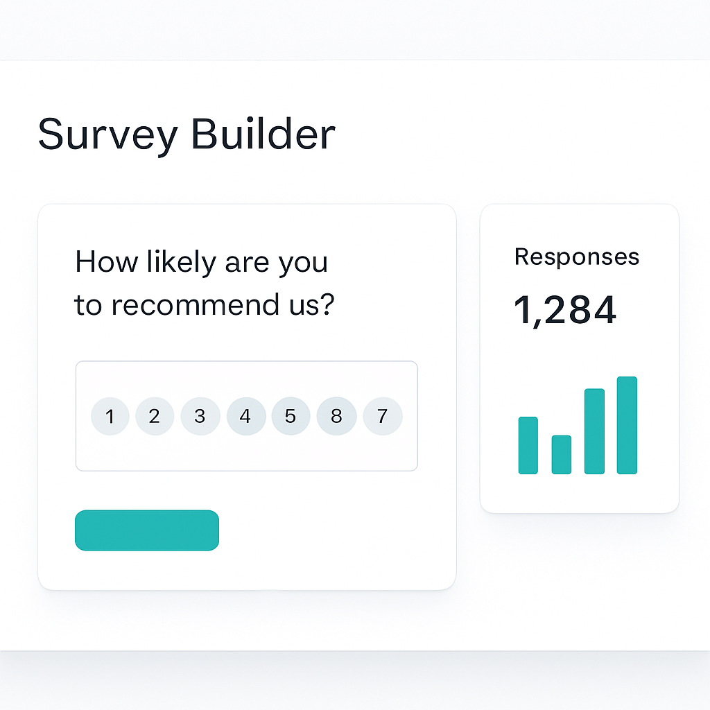 Küsitlus survey builder with question types and real-time response analytics